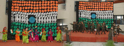 School Children Performing During an Independence Day Ceremony. 