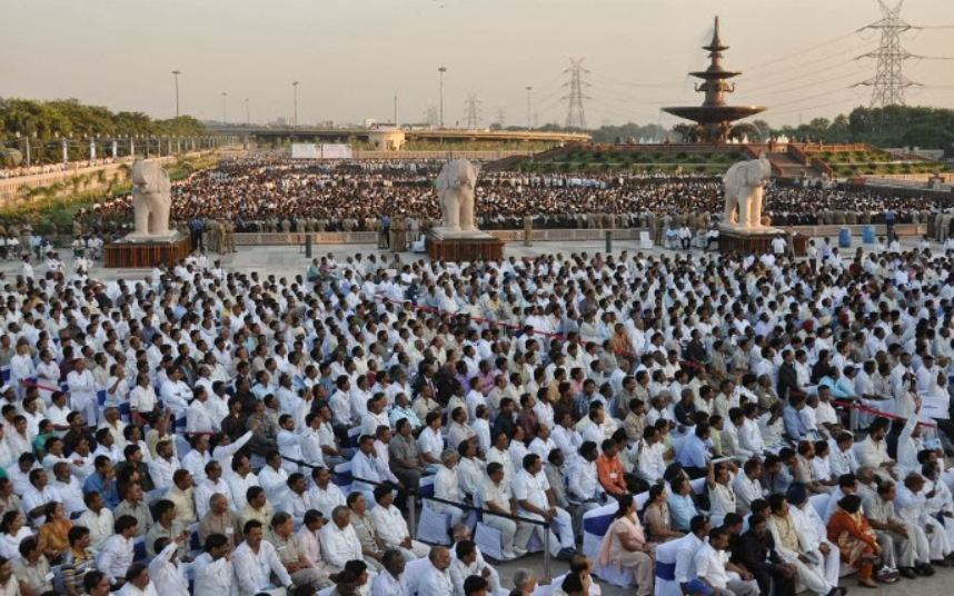 Inauguration Ceremony attended by over 40,000 people