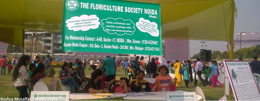 Noida Diary: Kiosk of The Floriculture Society of Noida at 30th Noida Flower Show