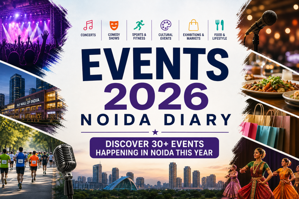 Noida Events 2026 Complete Guide - Live shows, concerts, comedy, marathons in Noida sectors