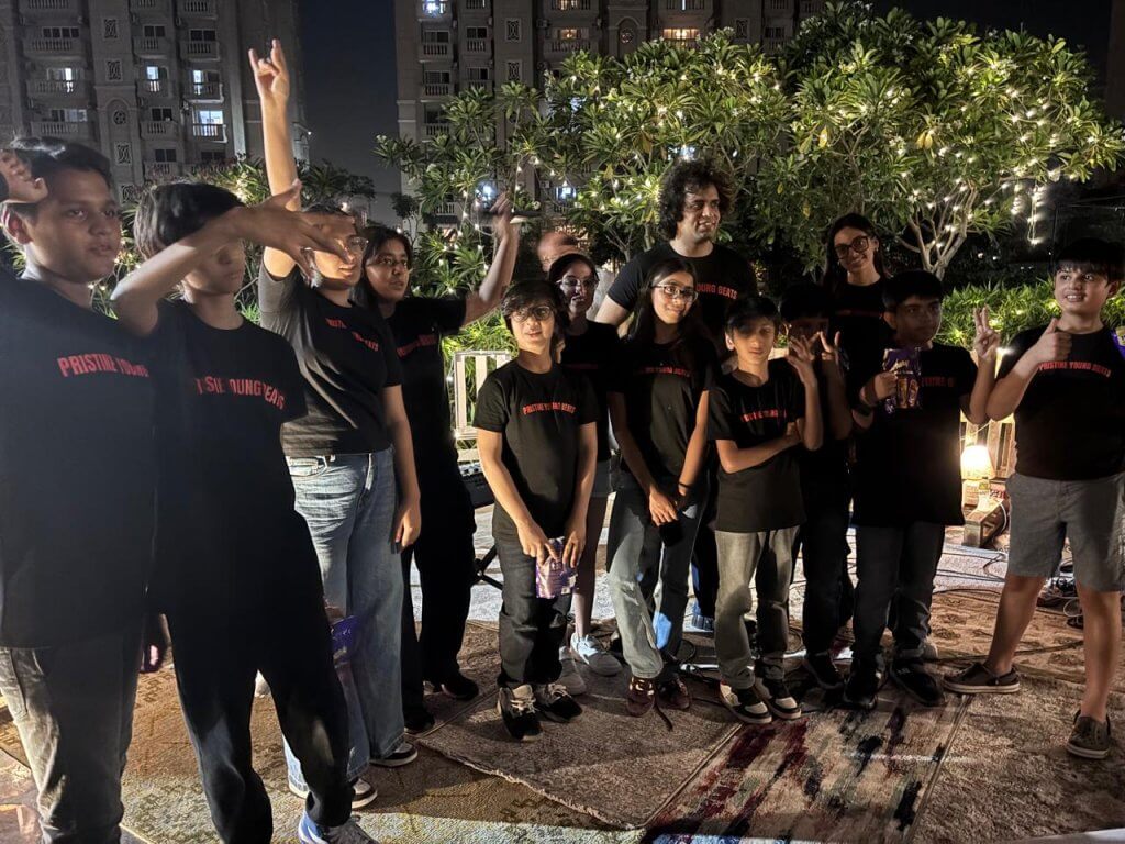ATS pristine Kids with their Mentor Saksham Agarwal