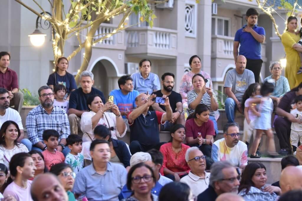 ATS Pristine Sector 150 Noida Residents watching Kids Perform on Stage