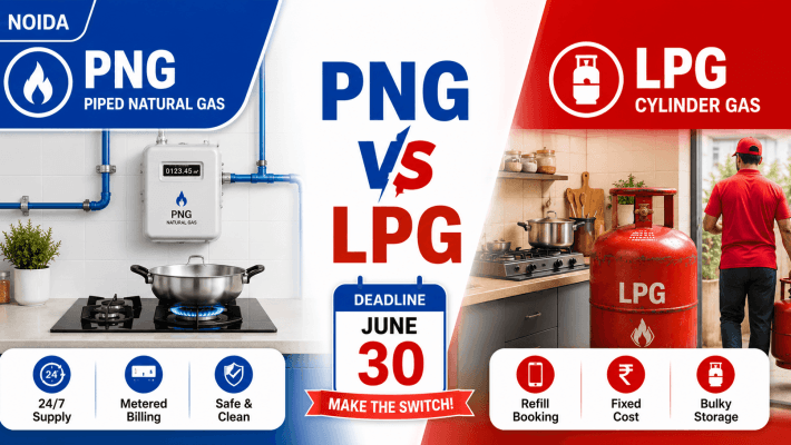 PNG vs LPG in Noida 2026: What’s Actually Happening & Why You Need to Act Now
