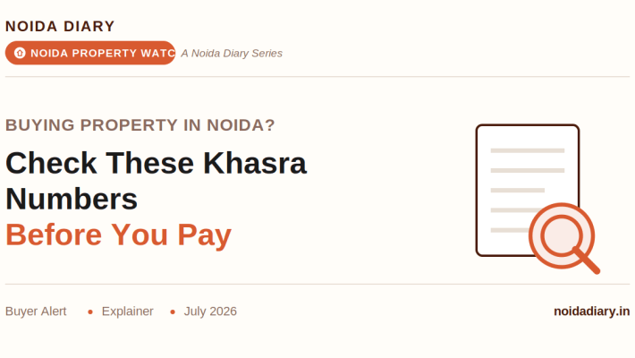 Buying a Plot Near a Noida Sector? Check the Khasra Number First