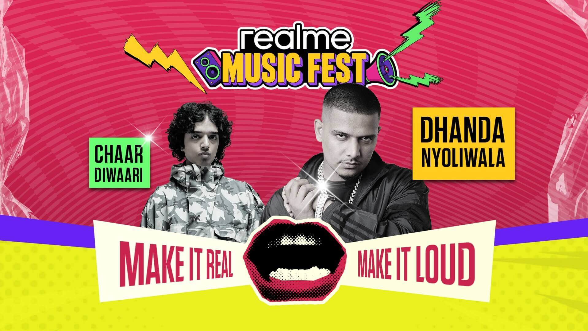 realme Music Fest-Delhi 2026 realme Music Fest-Delhi 2026 performances by Dhanda Nyoliwala and Chaar Diwaari at Yashobhoomi Delhi August 2026